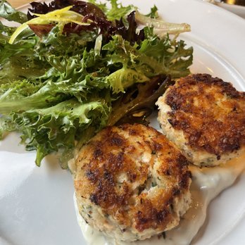 Simon Pearce - Citrus Herb Fish Cakes - New American Near Me - Quechee, Vermont Simon Pearce - Citrus Herb Fish Cakes - New American Near Me - Quechee, Vermont