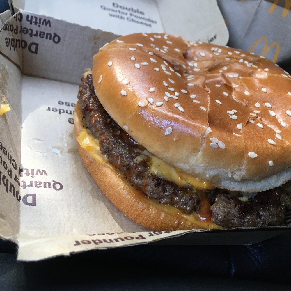 McDonald's - I paid for a Double Quarter Pounder and received a 'regular' single patty. Also received only 8pc of Nugget instead of 10-piece. - Burgers Near Me - Santa Monica, California McDonald's - I paid for a Double Quarter Pounder and received a 'regular' single patty. Also received only 8pc of Nugget instead of 10-piece. - Burgers Near Me - Santa Monica, California