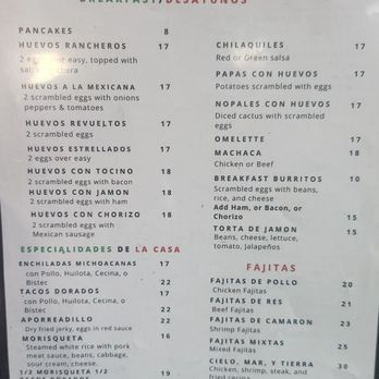 El Cerrito 2 - Menu - Mexican Near Me - San Jose, California