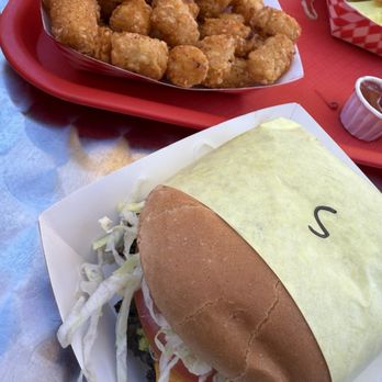 Yellow Paper Burger - Amazeball tots and well wrapped burger - Burgers Near Me - Los Angeles, California