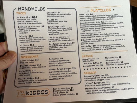 Menu photo 1 Churchrow Tejas Bbq Austin, TX