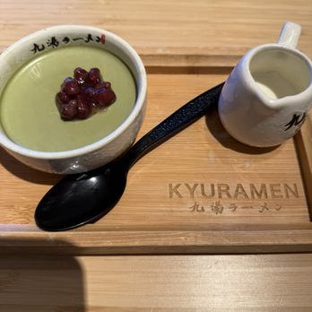Kyuramen - Matcha Pudding W.red Bean - Ramen Near Me - Henderson, Nevada Kyuramen - Matcha Pudding W.red Bean - Ramen Near Me - Henderson, Nevada