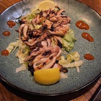 Lucky AF - Grilled miso calamari, SO delicious and tender a must if you like octopus - Asian Fusion Near Me - Richmond, Virginia Lucky AF - Grilled miso calamari, SO delicious and tender a must if you like octopus - Asian Fusion Near Me - Richmond, Virginia