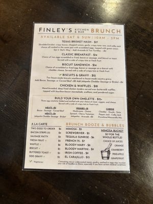 Menu photo 1 Finley's Round Rock Round Rock, TX