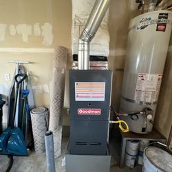 Green HVAC - New replacement of a residential furnace.