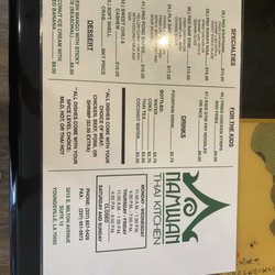 Namwan - Menu