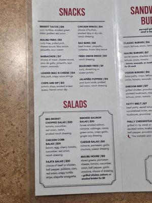 Menu photo 1 Malibu Grill & BBQ San Jose, CA