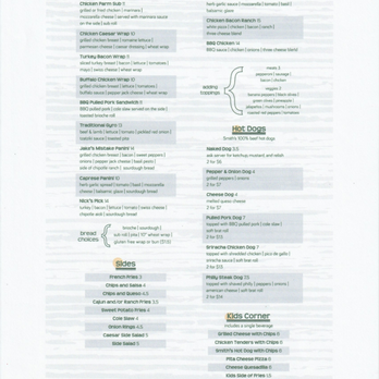 Harbor View Grill - 2026 Menu - Burgers Near Me - Erie, Pennsylvania