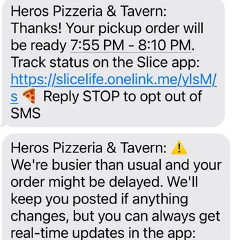 Hero's Pizzeria & Tavern - The texts from 3rd party - Italian Near Me - Aurora, Colorado Hero's Pizzeria & Tavern - The texts from 3rd party - Italian Near Me - Aurora, Colorado