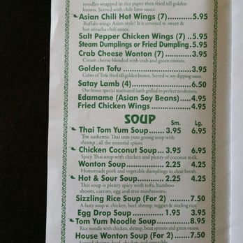 Thai Chili - Starters, Soups & Salad - Thai Near Me - Baton Rouge, Louisiana