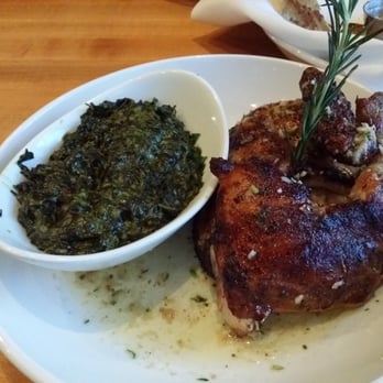 Larsen's Grill - Roasted chicken with creamed spinach. - Steakhouses Near Me - Oxnard, California