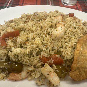 Genesis Le Bleu Waters - The Ultimate Seafood Rice with fried fish! - Soul Food Near Me - Ravenel, South Carolina Genesis Le Bleu Waters - The Ultimate Seafood Rice with fried fish! - Soul Food Near Me - Ravenel, South Carolina