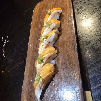 Uchi Denver - Salmon belly with wasabi. Great combo of flavors - Japanese Near Me - Denver, Colorado