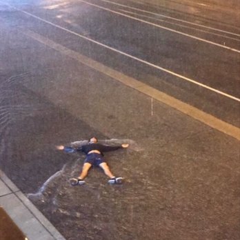 Southlake Mall - my husband laying on the floor after getting ran over, it was raining TOO! - Shopping Centers Near Me - Morrow, Georgia