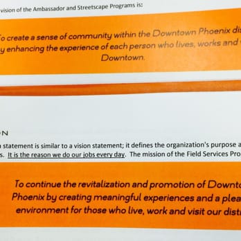Downtown Phoenix - Mission and vision statements - Local Flavor Near Me - Phoenix, Arizona