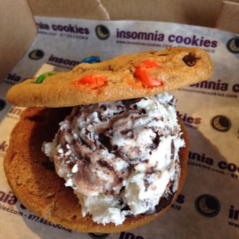 Insomnia Cookies - Yummy! M&M Cookiewich - Food Delivery Services Near Me - Carbondale, Illinois