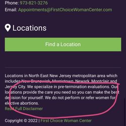 First Choice Women's Resource Centers - We do not perform or refer women for elective abortions.