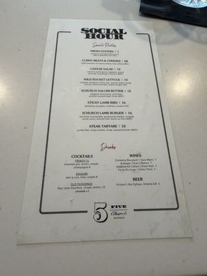 Menu photo 1 5Church - Buckhead Atlanta, GA
