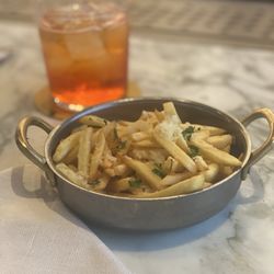 Barlume - Aperol spritz and truffle fries.