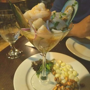 Los Andes Restaurant - Ceviche martini $11.95 - Latin American Near Me - Providence, Rhode Island