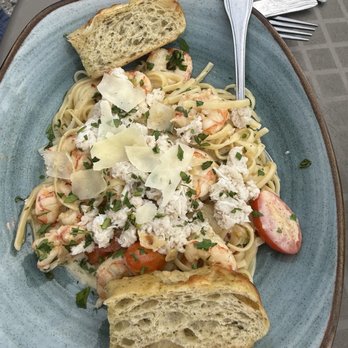 Beach House Waterfront Restaurant - Creamy Shrimp Linguini - American Near Me - Bradenton Beach, Florida