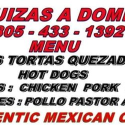 Taquizas a Domicilio - Un Menú auténtico