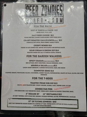 Menu photo 6 Beer Zombies Draft Room Las Vegas, NV Menu photo 6 Beer Zombies Draft Room Las Vegas, NV