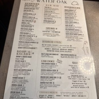 Water Oak Grill - Menu - Seafood Near Me - Safety Harbor, Florida Water Oak Grill - Menu - Seafood Near Me - Safety Harbor, Florida