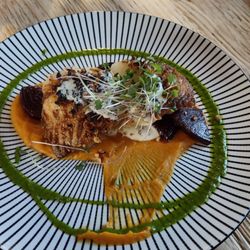 Martinsville Tavern - Macadamia encrusted bank cod