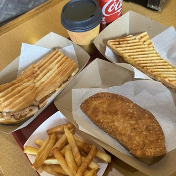 Havana Bistro & Cafe - Chicken Empanada, pan con croqueta, toastada, fries and Cafe con Leche. - Cuban Near Me - Orlando, Florida