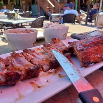 Barnsider Barbeque Restaurant - Get your baby back ribs here!!  Very good. Slaw is not mayonnaise.. lighter. The BBQ beans are good also good side. - Barbeque Near Me - Lake George, New York