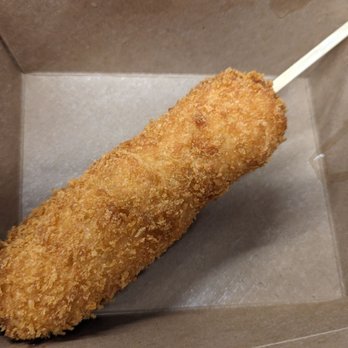 Mochinut - Korean corn dog, half regular & half mozzarella - Desserts Near Me - Orlando, Florida Mochinut - Korean corn dog, half regular & half mozzarella - Desserts Near Me - Orlando, Florida