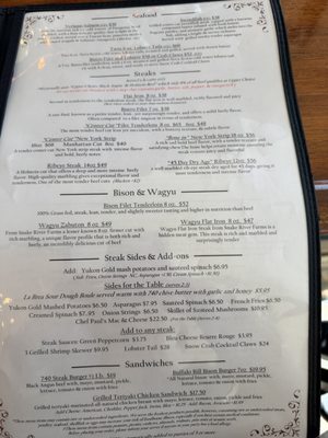 Menu photo 1 740 Front Louisville, CO