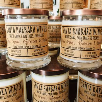 One Last Glass Candles - Our most popular scent year round! 'The Santa Barbara Winter' is a delicious blend of Blood Orange, Peppercorn & Vanilla. - Home Decor Near Me One Last Glass Candles - Our most popular scent year round! 'The Santa Barbara Winter' is a delicious blend of Blood Orange, Peppercorn & Vanilla. - Home Decor Near Me