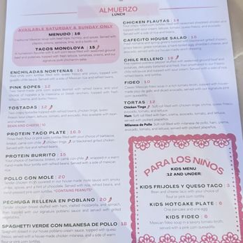 Cafecito - Menu - Mexican Near Me - Fort Worth, Texas Cafecito - Menu - Mexican Near Me - Fort Worth, Texas
