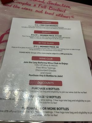 Menu photo 2 Lazy Ballerina Winery Saint Joseph, MI Menu photo 2 Lazy Ballerina Winery Saint Joseph, MI