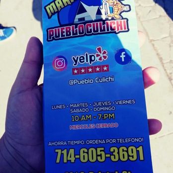 Mariscos Pueblo Culichi - Food Trucks Near Me - Santa Ana, California
