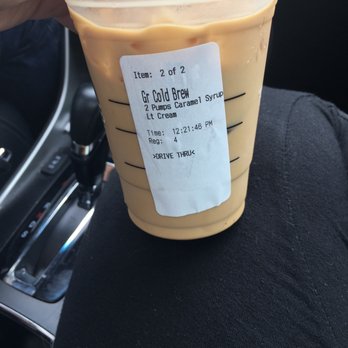 Starbucks - I asked for a cold brew with a splash of cream. What I got was cream with a splash of cold brew. - Coffee & Tea Near Me - Nottingham, Maryland Starbucks - I asked for a cold brew with a splash of cream. What I got was cream with a splash of cold brew. - Coffee & Tea Near Me - Nottingham, Maryland