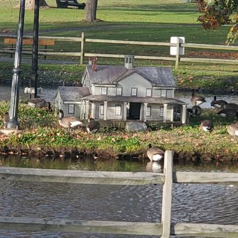 Grandma's Sugar & Spice - a model of a house on the bank of a river - Donuts Near Me - New Bedford, Massachusetts