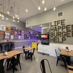 Cosmos Burger - The inside of the restaurant.