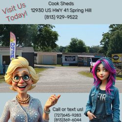 Cook Sheds - Ms.Nanci & Erica!