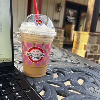 Scooter's Coffee - Caramelicious with cinnamon brown sugar - Coffee & Tea Near Me - Midlothian, Texas Scooter's Coffee - Caramelicious with cinnamon brown sugar - Coffee & Tea Near Me - Midlothian, Texas