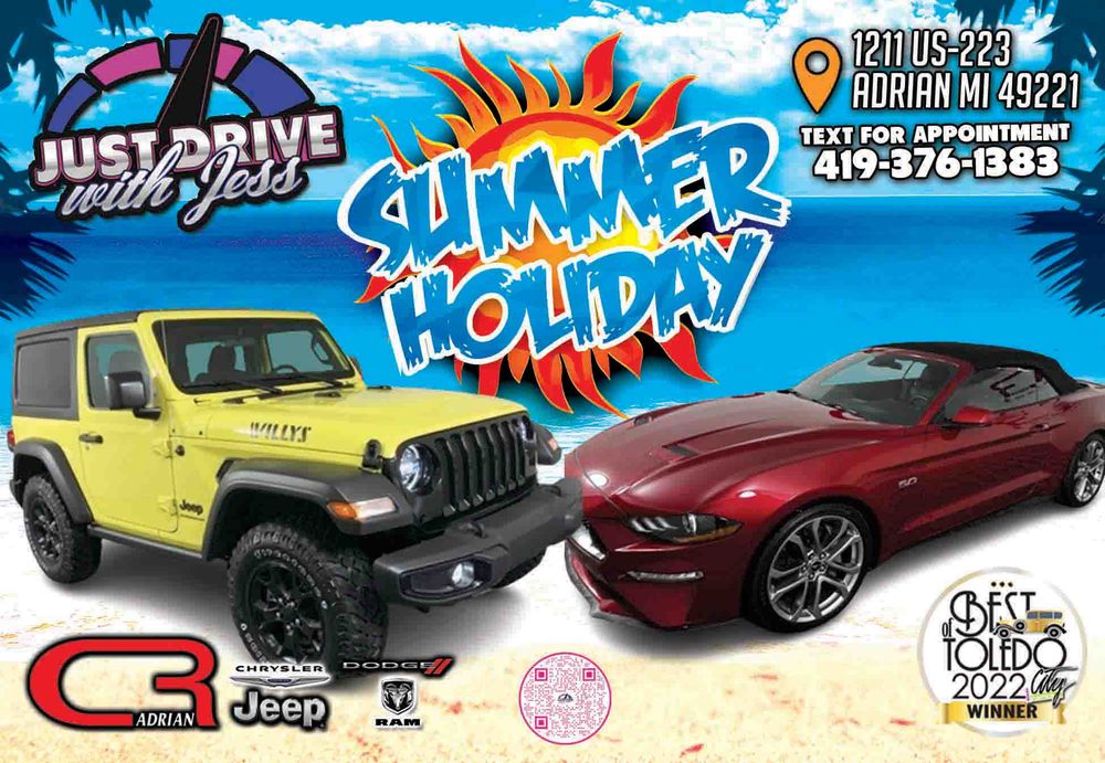 JUST DRIVE WITH JESS Updated September 2024 1211 US 223, Adrian