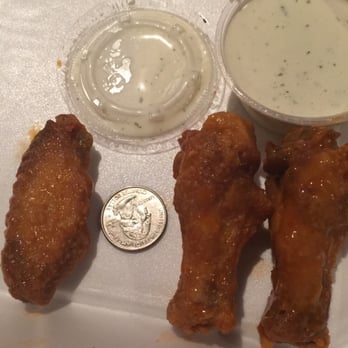Slim Chickens - So small!! This pic doesn't do them justice. Hold your fingers up as if to hold a quarter and double it. Literally tiny - Chicken Wings Near Me - Independence, Missouri Slim Chickens - So small!! This pic doesn't do them justice. Hold your fingers up as if to hold a quarter and double it. Literally tiny - Chicken Wings Near Me - Independence, Missouri