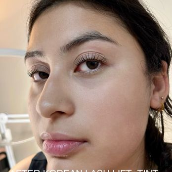 Lululash Studio - after with my Korean Lash Lift and Tint!!! - Eyelash Service Near Me - Los Angeles, California