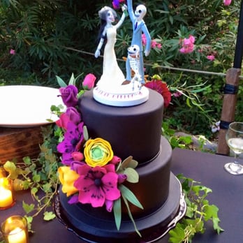 Delicious Arts - My beautiful and delicious wedding cake really went with our Day of the Dead cake topper! - Custom Cakes Near Me Delicious Arts - My beautiful and delicious wedding cake really went with our Day of the Dead cake topper! - Custom Cakes Near Me