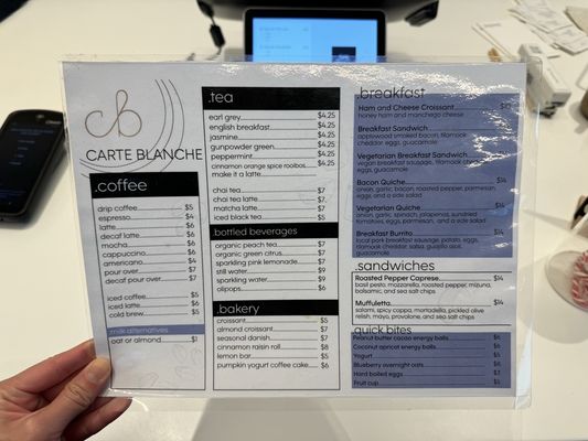 Menu photo 1 Carte Blanche Mountain View, CA