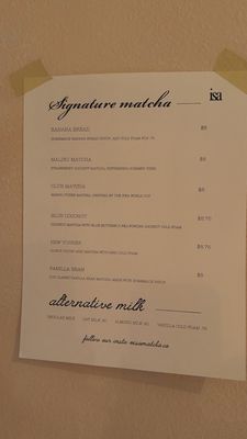 Menu photo 1 Isa Matcha Houston, TX Menu photo 1 Isa Matcha Houston, TX