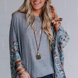 Neighborhood Shop - Three Bird's Nest women's poncho