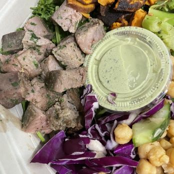 sweetgreen - Healthy Salads, Wraps, and Bowls - Gross looking steak - Salad Near Me - Houston, Texas
